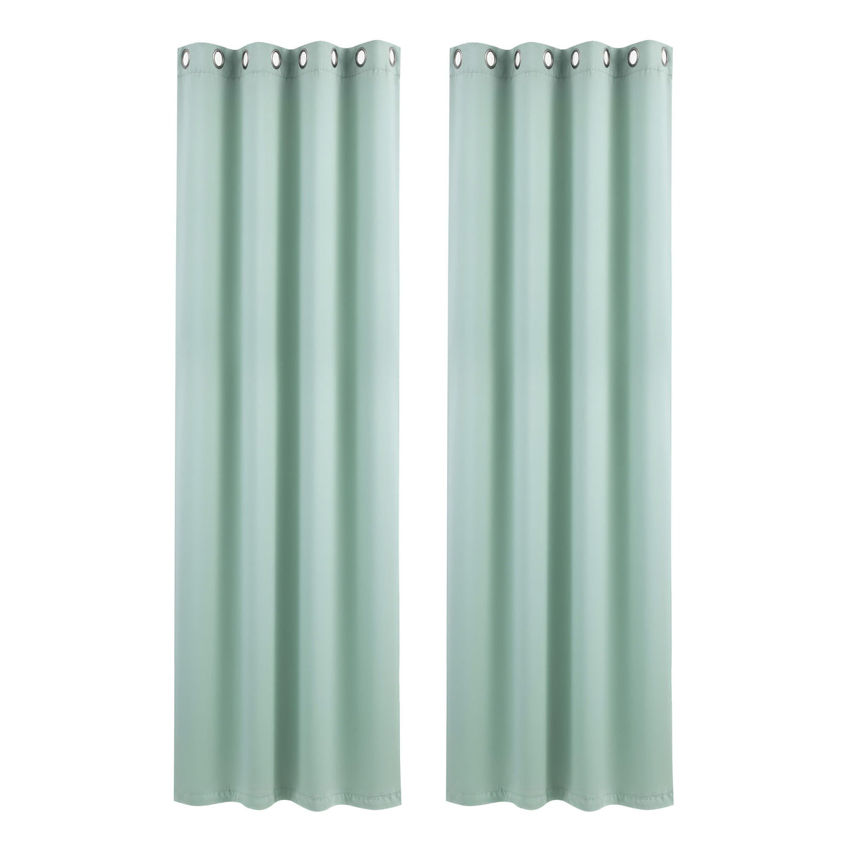 Artiss Blockout Curtains 2X 132x213cm Thermal Insulated Eyelet Drapes Green