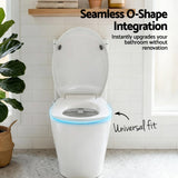 Cefito Non Electric Bidet Toilet Seat O-Shape Dual Nozzle Soft Close WaterMark DIY