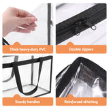 Artiss Blanket Storage Bags 4Pcs 40L PVC Box Clothes Doona Moving Organiser