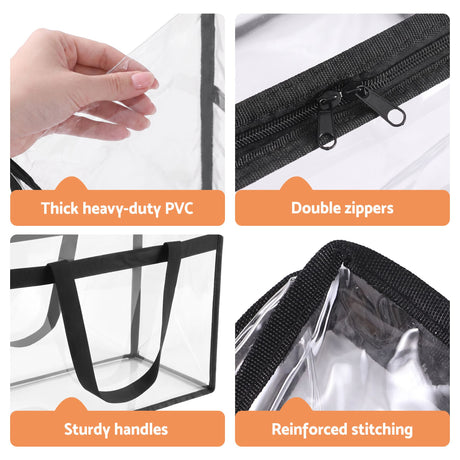 PVC doona moving organiser, 40L, 4pcs, folds flat.