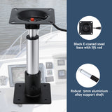 Seamanship Boat Seat Pedestal 34-46cm Adjustable Gas Lift 360 Degrees Swivel