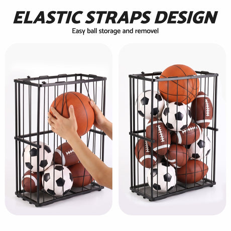 Wall mounted floor organiser, freestanding.