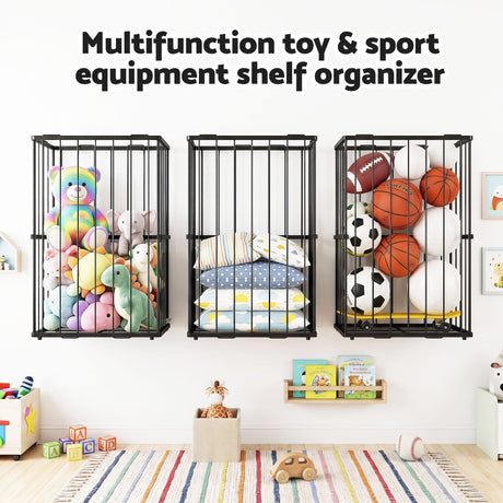 Wall mounted floor organiser, freestanding.