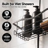 Artiss Shower Caddy Hanging Bathroom Organiser Over Head Black