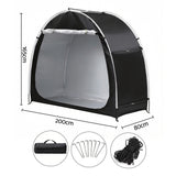 Waterproof tent, water resistant, supplied with a carry bag, lightweight.