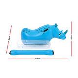 Bestway Kids Rhino Inflatable Ride-On Pool Float Toy Set of 2 with Boppers