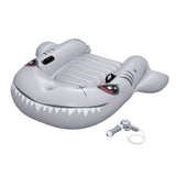 Bestway Shark Ride-On Pool Float Toy Floaties for Kids 45kg Capacity Grey