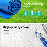 Bestway 58017 Pool Cover Fits 4x2.11m Above Ground Swimming Pool PE Blanket