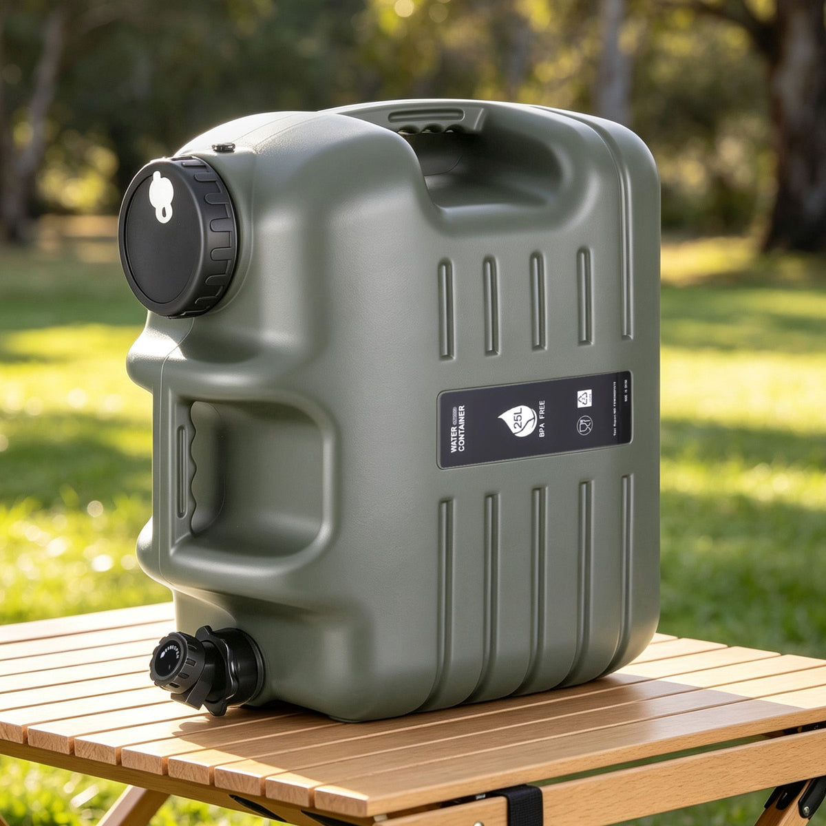Weisshorn 25L Water Container Jerry Can Bucket Camping Outdoor Storage Tank.