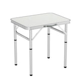 Folding camping table, with a carry handle.