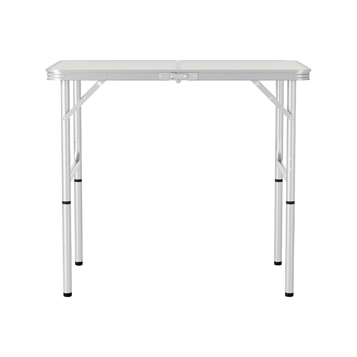 Folding camping table, with a carry handle.