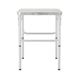 Folding camping table, with a carry handle.