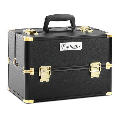 Embellir black portable cosmetic, lightweight.