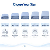 Giselle Cooling Blanket 140cm x 210cm Single Summer Quilt Sleepers Double Sided
