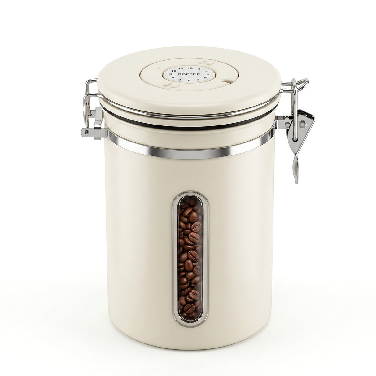 5-Star Chef 1.8L Stainless Steel Coffee Bean Storage Container Coffee Canister