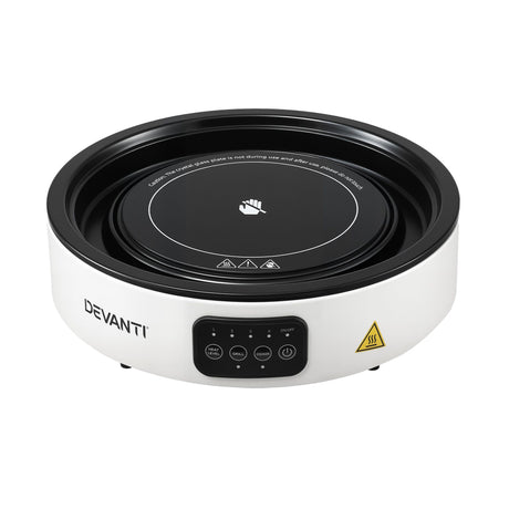 Devanti Ceramic Cooktop Electric Hot Plate Countertop Grill Cooker White - Shoppers Spot Appliances > Kitchen Appliances > Cooktops & Stoves - Alternate view 3