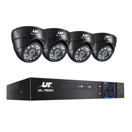 UL-tech CCTV Security System 8CH DVR 4 Cameras 1080p