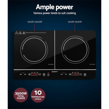 Devanti Induction Cooktop 60cm Portable Cooker