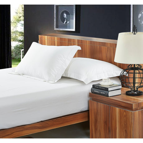 Dolphy Linen 50/50 Polycotton Percale White Commercial Sheet Set