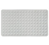White non-slip rubber bath mat, waterproof.