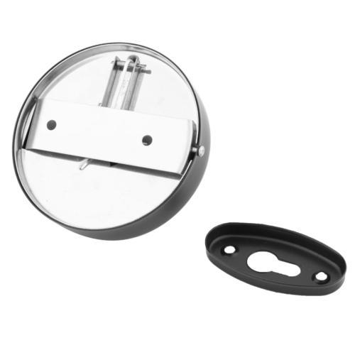 Dolphy Retractable Stainless Steel Round Clothesline – Wall Mounted Drying Line in Black for Bathrooms, Balconies, and Laundry Areas