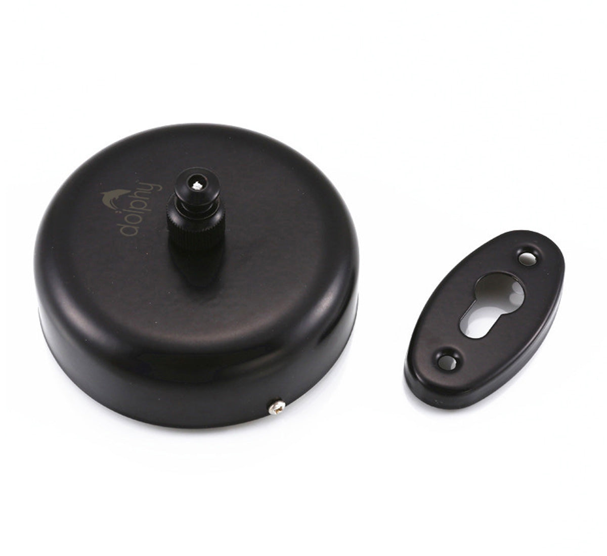 Dolphy Retractable Stainless Steel Round Clothesline – Wall Mounted Drying Line in Black for Bathrooms, Balconies, and Laundry Areas