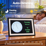 Artiss 10" Smart Digital Clock Calendar HD IPS Touchscreen Weather Photo Frame