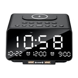 Dolphy Bluetooth LED Alarm Clock Radio Dock Station Black ABS