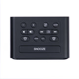 Dolphy Bluetooth Multifunction Alarm Radio Dock Station – Black ABS, Compact Bedside Unit with FM Radio, Wireless Audio Streaming, Custom Alarm & Easy Controls for Home or Hotel