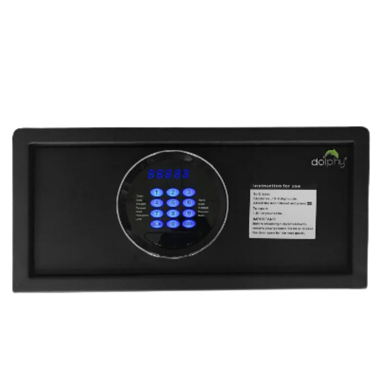 Dolphy Automatic Opening Digital Safe – Steel Security Safe 42x37x20 cm, Wall/Floor Mount, Black with Keypad Lock