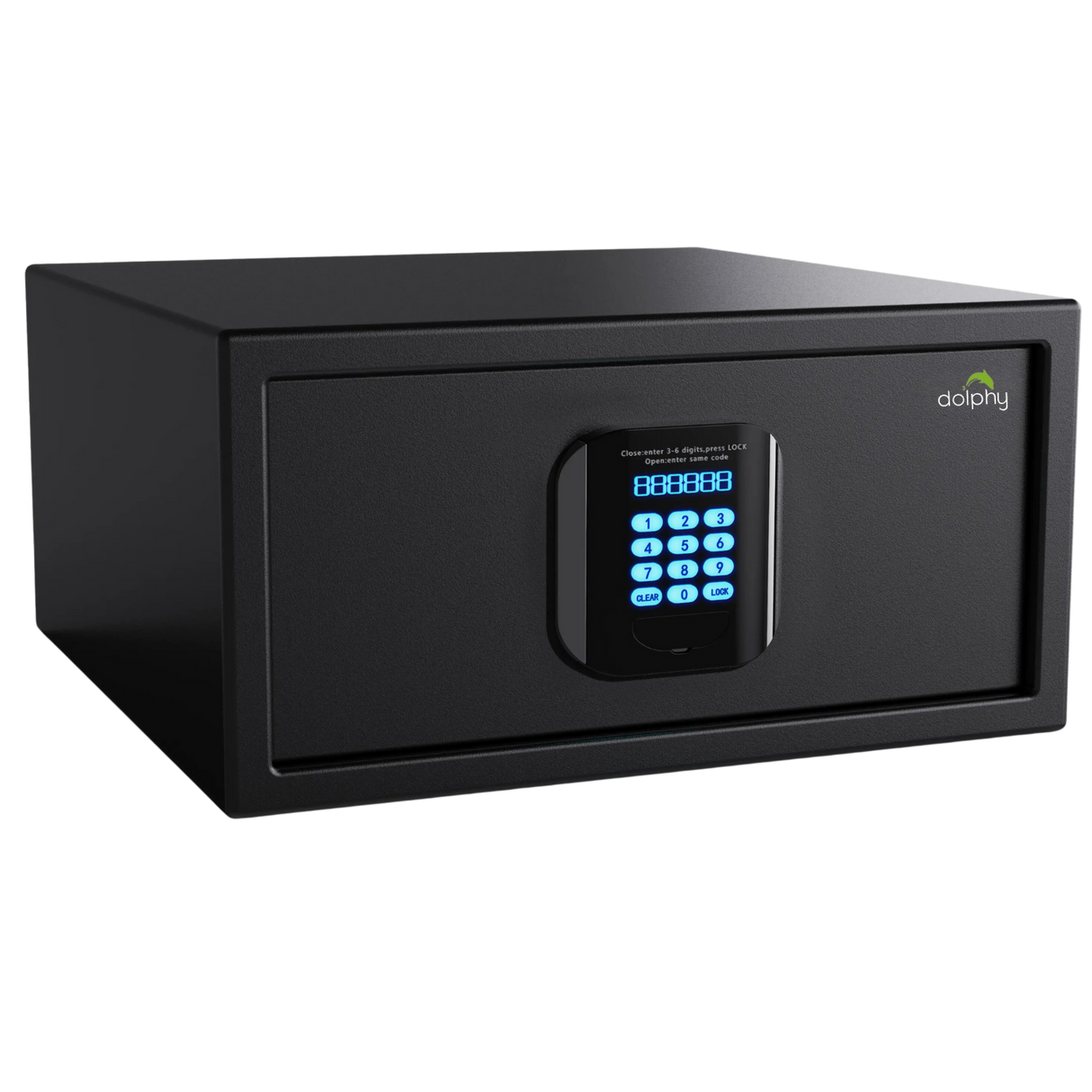 Dolphy Freeze & Automatic Door Function LED Digital Safe - Steel - 42x37x20 cm - Black