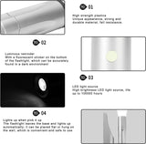 Dolphy Anti-Theft ABS Wall-Mounted Emergency Torch – Silver, Energy-Efficient LED, Secure Wall or Drawer Mount for Hotels and Offices