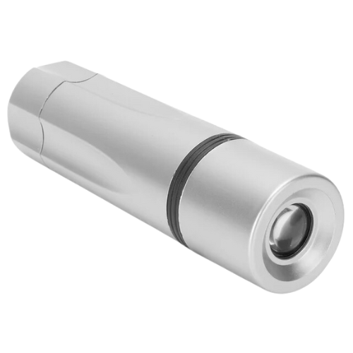 Dolphy Anti-Theft ABS Wall-Mounted Emergency Torch – Silver, Energy-Efficient LED, Secure Wall or Drawer Mount for Hotels and Offices
