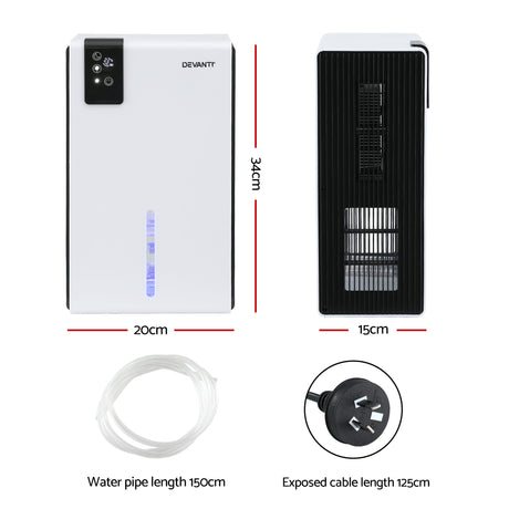 Devanti Absorber portable dehumidifiers, 2000ml.