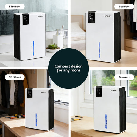 Devanti Absorber portable dehumidifiers, 2000ml.