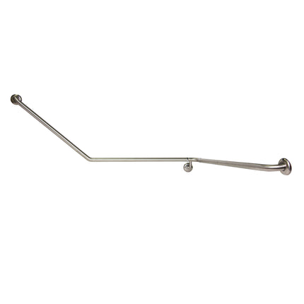 Dolphy 30° Flush Mount Wrap Around Grab Rail Modular Stainless Steel 1100x900x700mm RH - Silver