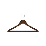 Chrome clothes hanger, 445mm, set of 24.