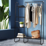 Artiss Wardrobe Clothes Rack Airer Coat Stand Closet 150cm.