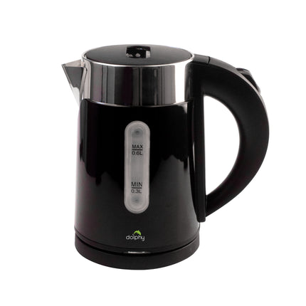 0.6L Stainless Steel Electric Kettle Black