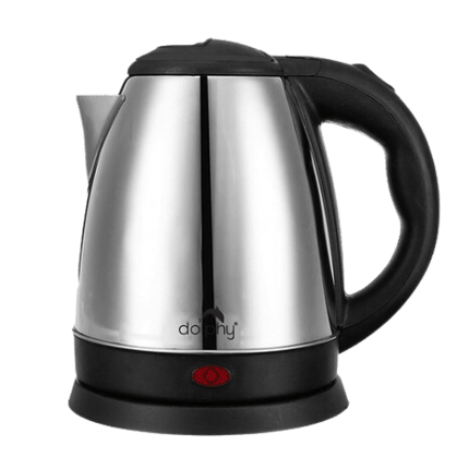 Dolphy Automatic 360° Single Touch Lid Locking Electric Kettle 1.2L - Silver