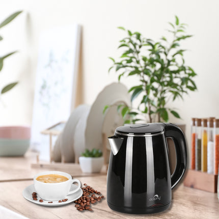 Dolphy Quick Boiling Automatic Cordless Electric Kettle 1.2L - Black