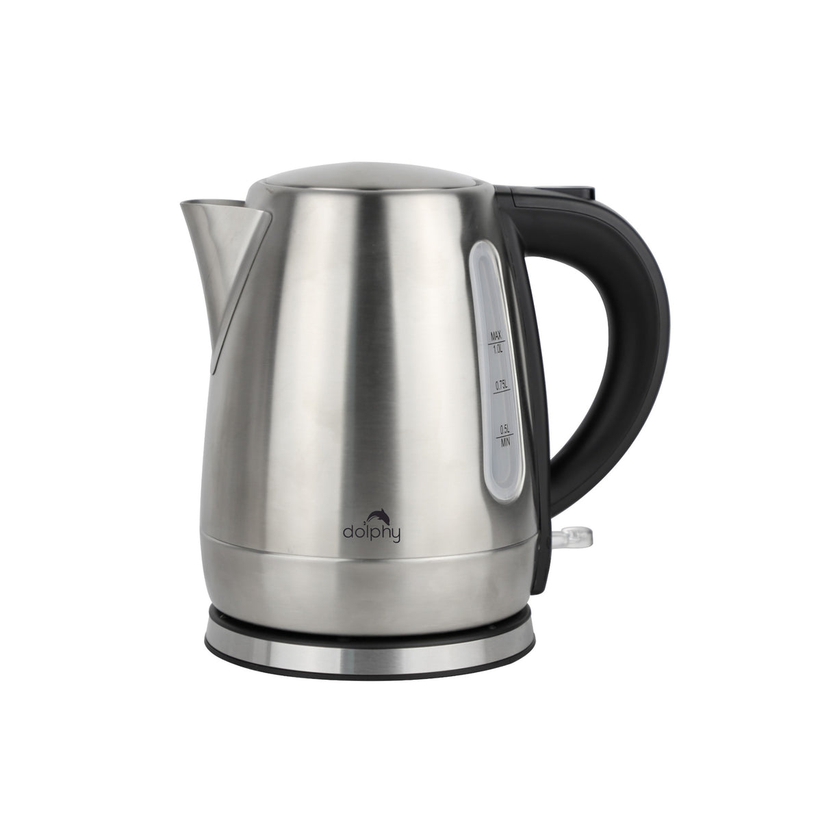 Dolphy 1.0L Electric Kettle ƒ?? Stainless Steel, Fast Boil, Auto Shut-Off & Overheat Protection ƒ?? Compact Hot Water Boiler for Tea & Coffee ƒ?? Black ƒ?? 2200W