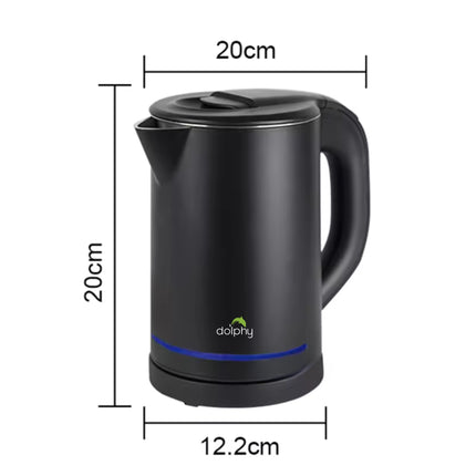 0.8L Stainless Steel Electric Kettle Black