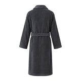 Plush Bathrobe 100% Microfibre - Charcoal Grey
