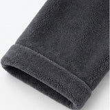 Plush Bathrobe 100% Microfibre - Charcoal Grey
