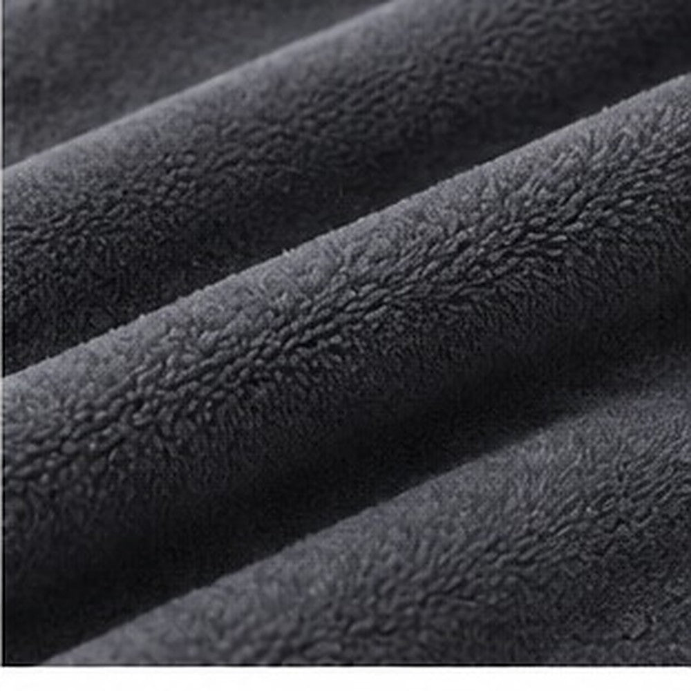 Plush Bathrobe 100% Microfibre - Charcoal Grey