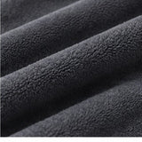 Plush Bathrobe 100% Microfibre - Charcoal Grey