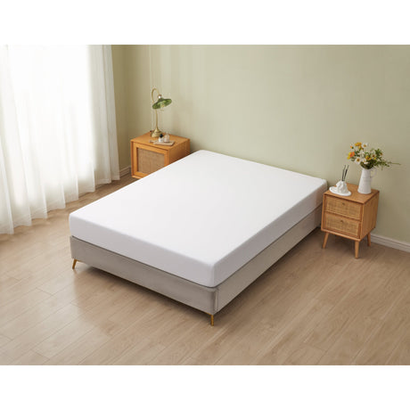 Dolphy Linen 50/50 Polycotton Percale White Commercial Fitted Sheet