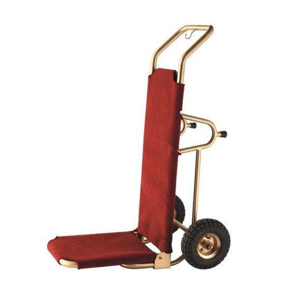 Stainless Steel Folding Wheels Trolley Luggage Cart For Hotel