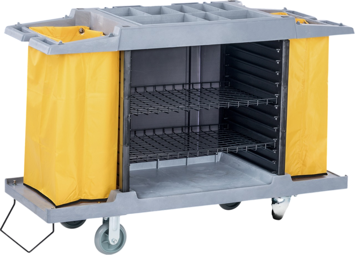 Dolphy Commercial Housekeeping Trolley – Grey